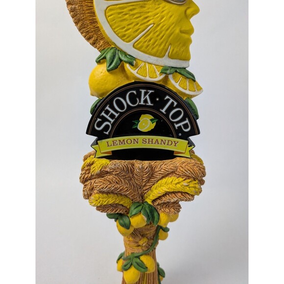 Shock Top Lemon Shandy Beer Tap Handle 3D Lemon Sunglasses Design Keg - Picture 3 of 16